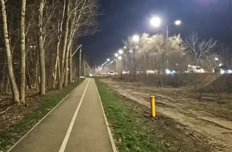 освещение на улице Кудашева