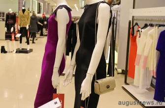 красивые платья в женском магазине