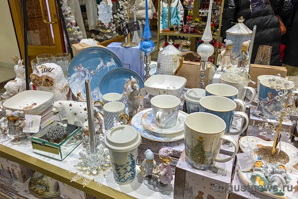 посуда на новый год