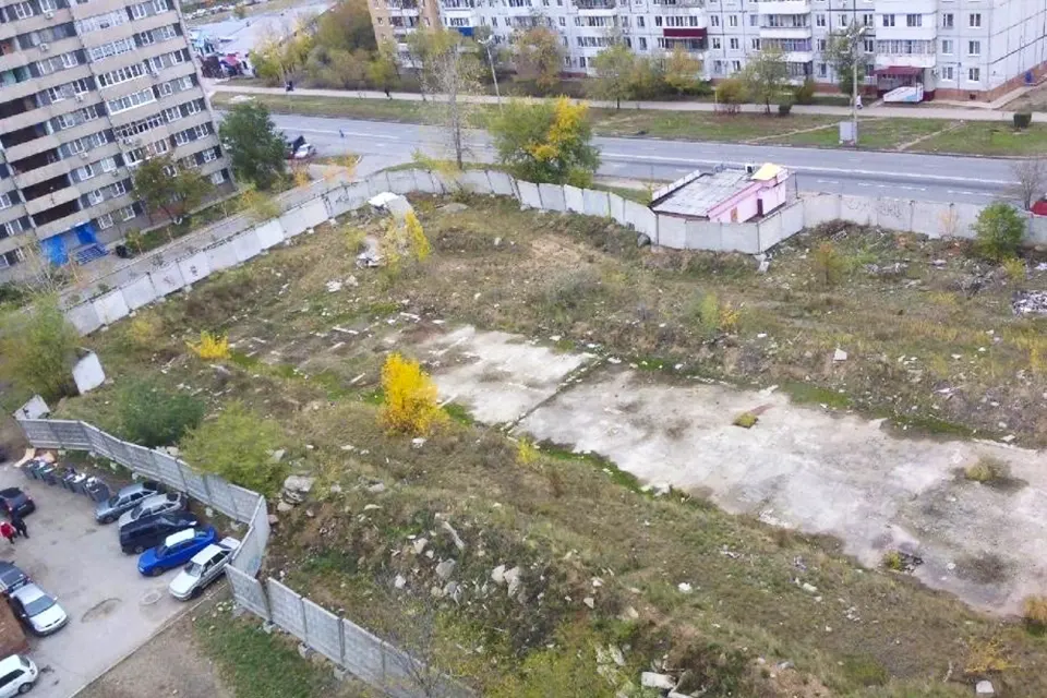 гидротехническая 36 забор фок шлюзовой терртория территория для строительства ФОКа на улице Гидротехнической