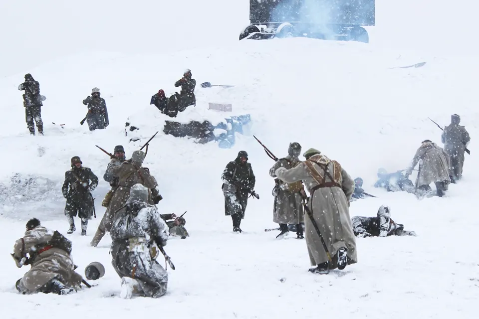 парк сахарова рождественские маневры первая мировая митавская битва Рождественские маневры в парке Сахарова