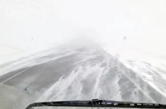 метель на дороге