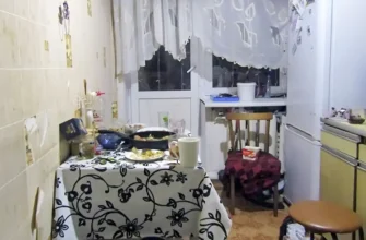 беспорядок на кухне в квартире