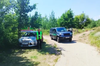 охрана на въезде в лес