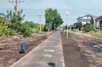 сделано освещение на новой пешеходной дорожке в Тольятти