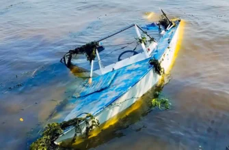 На Волге затонул катер (моторная лодка)