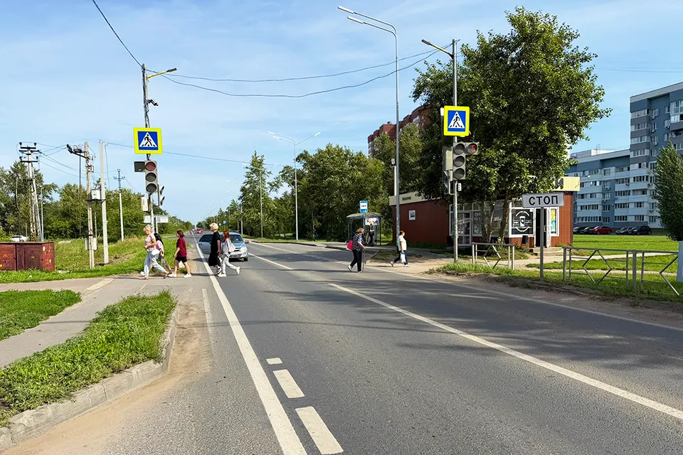 отремонтированная дорога на улице Кудашева