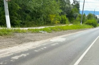 бетонная деформация на Лесопарковом шоссе