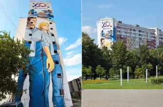 мурал к 60-летию АВТОВАЗа