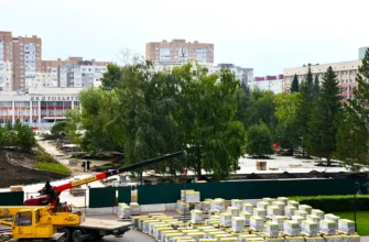 благоустройство сквера Мухина на Центральной площади